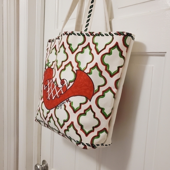 Brighton Love & Joy Holiday Large Canvas Tote - Picture 9 of 16